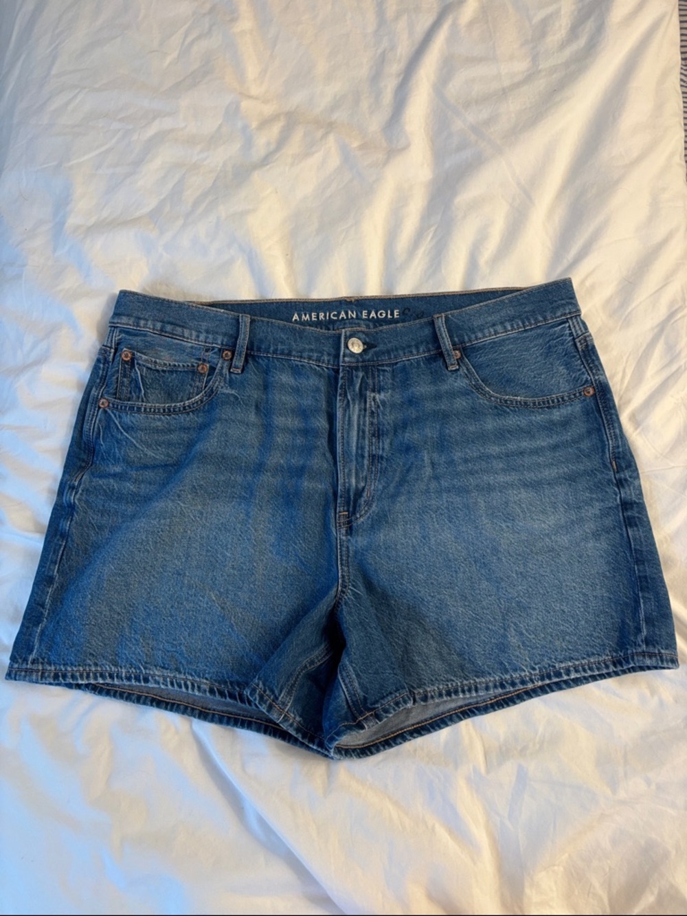 AE Women’s Strigid Super High-Waisted Relaxed Denim Short